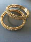 Kada type cz stones bangles - *** FREE SHIPPING ***