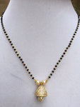 Balck beads chain with CZ stones jumka percent - *** FREE SHIPPING ***