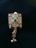 Kundans diamond  shape saree pin -  *** FREE SHIPPING ***