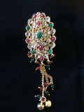 Oval shape kundan saree pin -  *** FREE SHIPPING ***