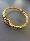 Kada type Ruby and Emerald bracelet -  *** FREE SHIPPING ***