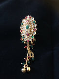 Oval shape kundan saree pin -  *** FREE SHIPPING ***