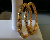 Antique finish CZ stones bangles -  *** FREE SHIPPING ***