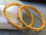 Antique multicolor stones bangles -  *** FREE SHIPPING ***