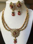 Antique kundans necklace set -  *** FREE SHIPPING ***