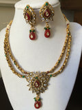 Antique kundans necklace set -  *** FREE SHIPPING ***
