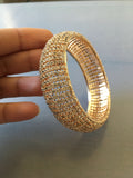 White stones single bangle "FREE SHIPPING ***