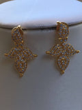 Beautiful mango design cz stones necklace set  *** FREE SHIPPING ***