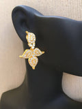 Beautiful mango design cz stones necklace set  *** FREE SHIPPING ***