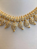 Beautiful mango design cz stones necklace set  *** FREE SHIPPING ***
