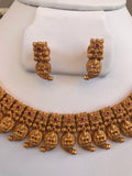 Traditional and antique mango design with Lakshmi print necklace set  *** FREE SHIPPING ***