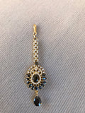 Small and cute cz stones with black stones tikka   *** FREE SHIPPING ***