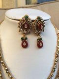 Antique kundans necklace set -  *** FREE SHIPPING ***
