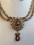 Antique kundans necklace set -  *** FREE SHIPPING ***