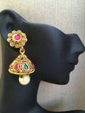 Beautiful antique multicolor stones necklace set  *** FREE SHIPPING ***