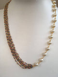 Half pearls half sea beats chain *** FREE SHIPPING ***
