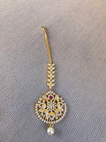 Beautiful cz stones long tikka *** FREE SHIPPING ***