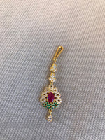 Cute multicolor stones small tikka  *** FREE SHIPPING ***